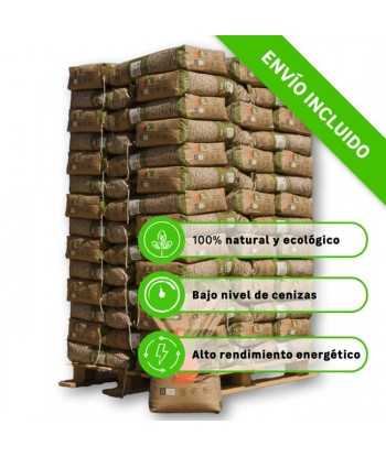 Palet de 70 sacos de pellet...